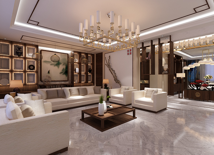 中海御龙湾-简欧风格-装修效果图_样板间-呼和浩特美窝装饰